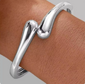 Trendy Chunky Gold Twist Cuff Bangle Bracelet