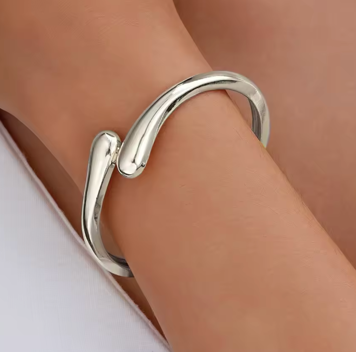 Trendy Chunky Gold Twist Cuff Bangle Bracelet