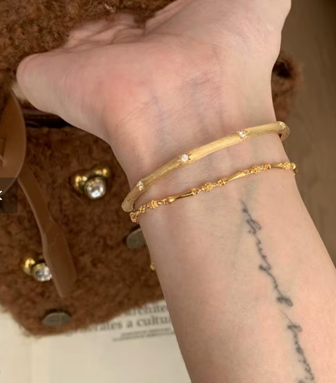 Fashion Simple Glossy Bamboo Bracelets for Women