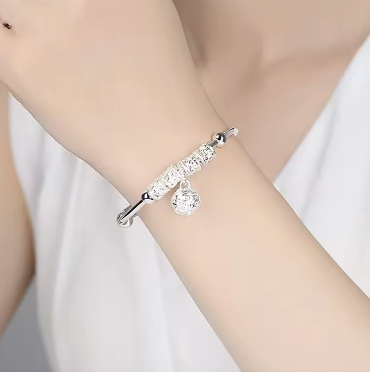 Women Jewelry Gift Charm Artificial Stone Bangle