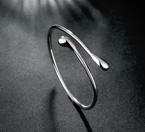 925 Sterling Silver Water Drop Bracelet for Women